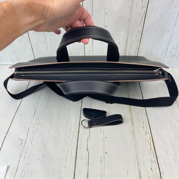 Vacavaliente Robb Vices Singapur U Exclusive Leather Briefcase - Picture 10 of 16